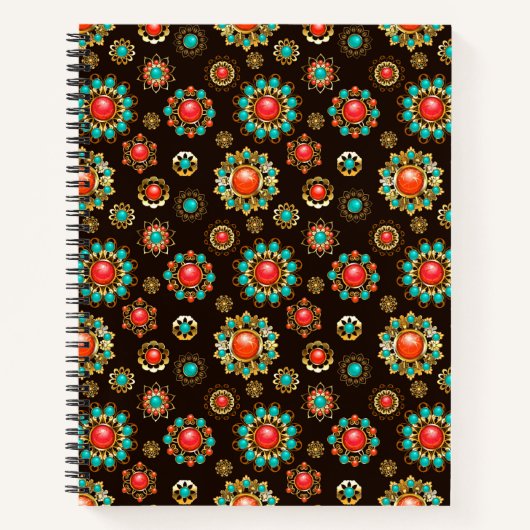 Carnet Pattern de Ethnic Brooches Seamless (Devant)