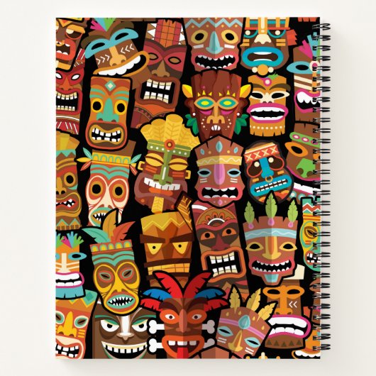 Carnet Pattern de Tiki (Dos)
