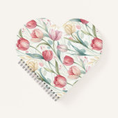 Carnet Pattern Watercolor Modern Tulips (Devant)