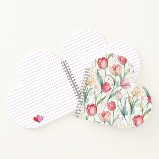 Carnet Pattern Watercolor Modern Tulips (Intérieur)