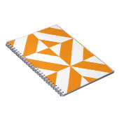 Carnet Patters de Burnt Orange Geometric Deco Cube (Côté Droit)