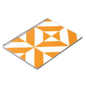 Carnet Patters de Burnt Orange Geometric Deco Cube (Côté gauche)