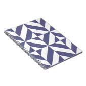 Carnet Patters Midnight Blue Geometric Deco Cube (Côté Droit)