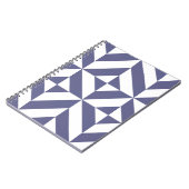 Carnet Patters Midnight Blue Geometric Deco Cube (Côté gauche)