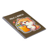 Carnet Pattes personnalisées et design de chat mignon Ref (Côté Droit)