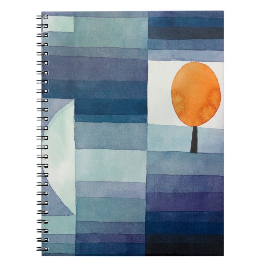 Carnet Paul Klee Messager de l'automne Bleu Moderne Abstr (Devant)