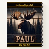 Carnet Paul l'orignal dans une forêt tranquille (Dos)