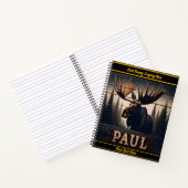 Carnet Paul l'orignal dans une forêt tranquille (Intérieur)