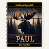 Carnet Paul l'orignal dans une forêt tranquille (Devant)