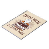Carnet Pause café - Thème Halloween (Côté gauche)
