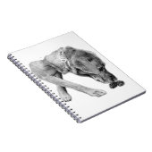 Carnet Pause réfléchie en noir et blanc (Côté Droit)