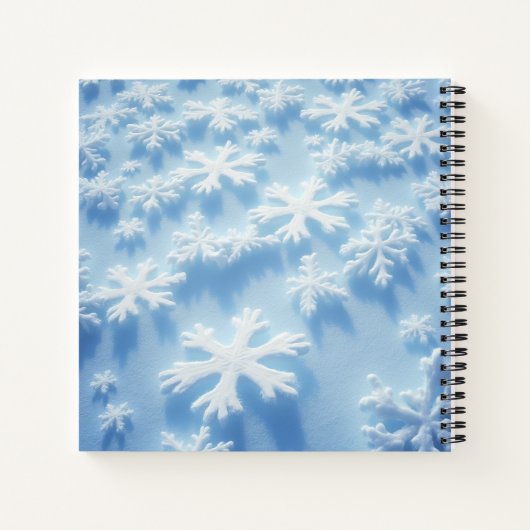 Carnet Pavé d'écriture de conception de flèches de neige (Dos)
