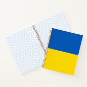 Carnet Pavillon ukrainien bleu et jaune moderne (Intérieur)