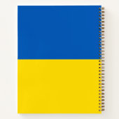 Carnet Pavillon ukrainien bleu et jaune moderne (Dos)