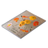 Carnet Pavot d'anniversaire coloré (Côté gauche)