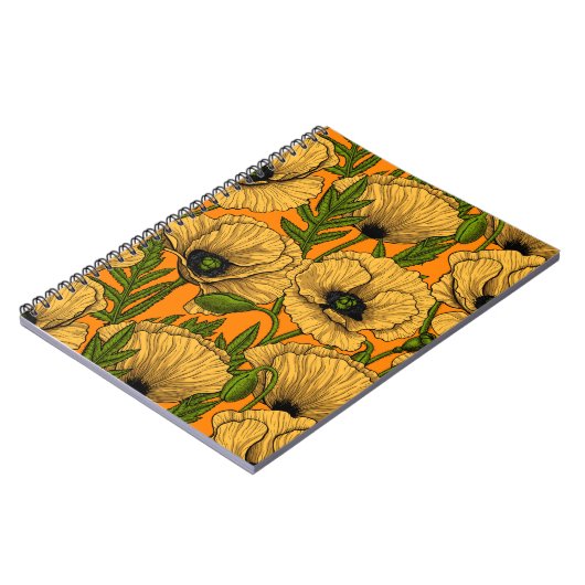 Carnet Pavot jaune (Côté gauche)