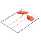 Carnet Pavot rouge (Côté gauche)