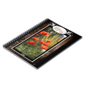 Carnet Pavot rouge Monogramme (Côté gauche)