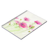 Carnet Pavots peints 3 d'aquarelle (Côté gauche)