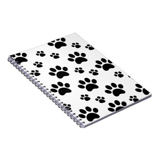 Carnet Pawprint noir et blanc (Côté Droit)