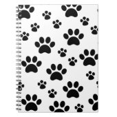 Carnet Pawprint noir et blanc (Devant)