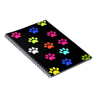 Carnet Pawprints coloré