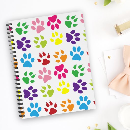 Carnet Paws Colorés, Paws Chiens, Paws Chat