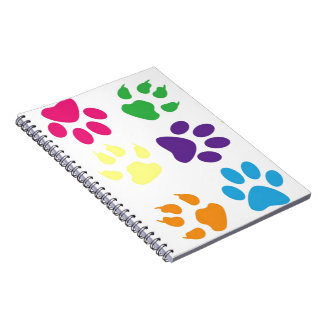 Carnet Paws colorés pour chiens