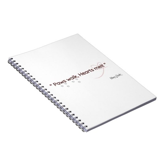 Carnet Paws Touch, Hearts Feel Notebook (Côté Droit)