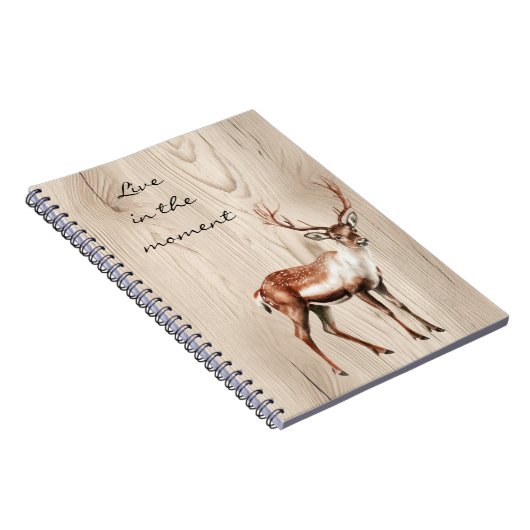 Carnet Pays Faux Wood Deer (Côté Droit)