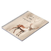 Carnet Pays Faux Wood Deer (Côté gauche)