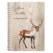 Carnet Pays Faux Wood Deer (Devant)