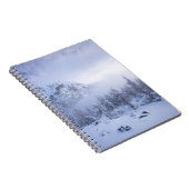 Carnet Pays merveilleux d'hiver, brouillard, forêt d'épin (Côté Droit)