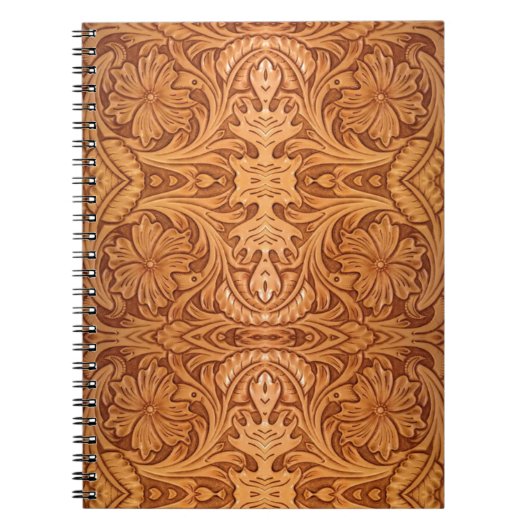 Carnet Pays rustique style sud-ouest cuir occidental (Devant)