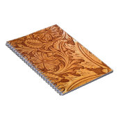 Carnet pays rustique vieux western cowboy western cuir (Côté Droit)