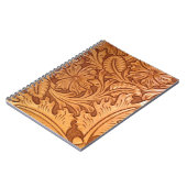 Carnet pays rustique vieux western cowboy western cuir (Côté gauche)