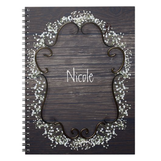 Carnet Pays rustique Western Babys Respiration & Bois (Devant)