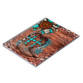 Carnet Pays Western Botte de cowboy et Fleur (Côté gauche)