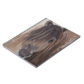 Carnet Pays Western Cheval Brown avec des cheveux bruyant (Côté gauche)