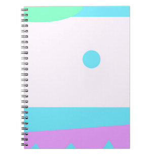 Carnet Paysage Abstrait avec lune bleue -