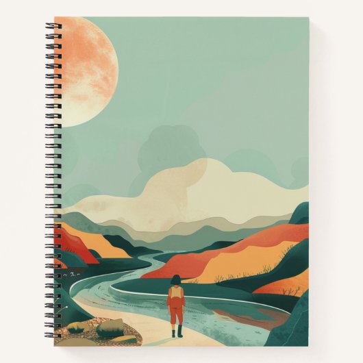 Carnet Paysage Abstrait de Boho (14) (Devant)