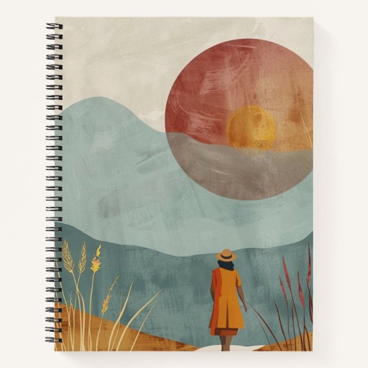 Carnet Paysage Abstrait de Boho (23) (Devant)