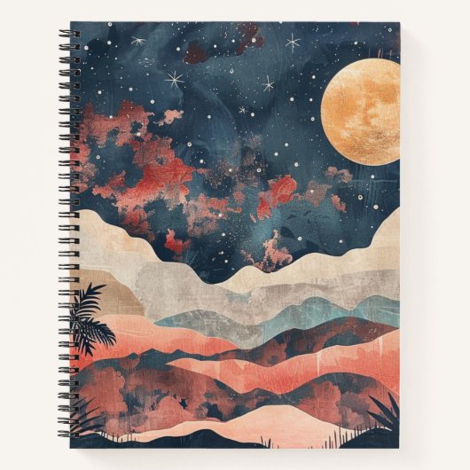 Carnet Paysage Abstrait de Boho (24) (Devant)