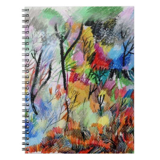 Carnet Paysage Abstrait : Dessin à main (Devant)