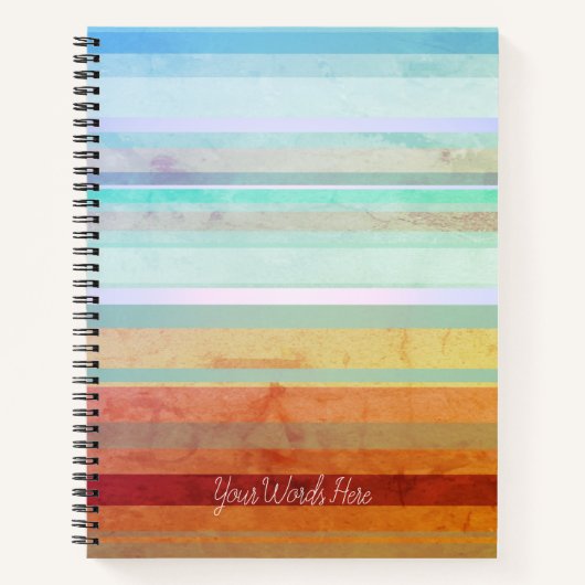 Carnet Paysage Abstrait et vos mots (Devant)