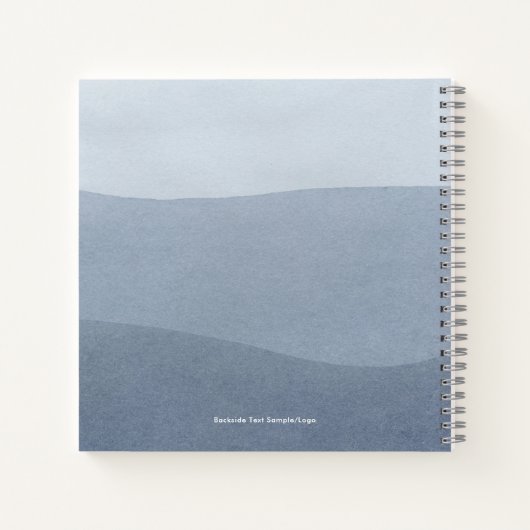 Carnet Paysage Abstrait moderne et paisible (Dos)