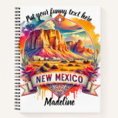 Carnet Paysage animé du Nouveau-Mexique au coucher du sol (Devant)