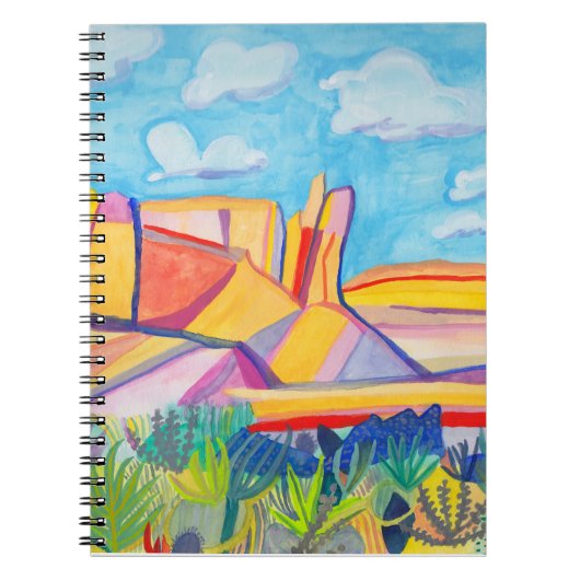 Carnet Paysage aquarelle de Kitchen Mesa coloré (Devant)