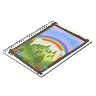 Carnet Paysage arc-en-ciel heureux