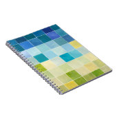 Carnet Paysage avec des Carrés multicolores (Côté Droit)